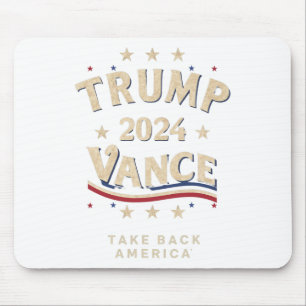 Retro Trump Vance Red Mouse Pad