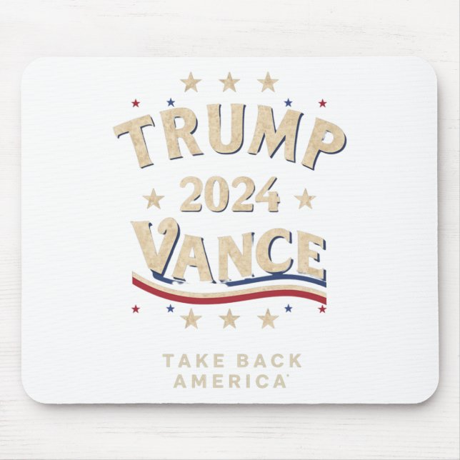 Retro Trump Vance Red  Mouse Pad (Front)