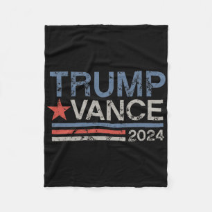 Retro Trump Vance Stripe Trump Jd Vance Fleece Blanket