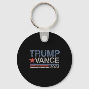 Retro Trump Vance Stripe Trump Jd Vance Key Ring