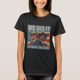 Retro Trump Vance We Did It Outlaw And The Hillbil T-Shirt