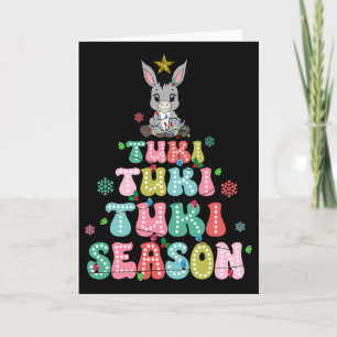 Retro Tuki Tuki Donkey Tis The Season Mexican Chri Card