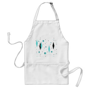 Retro Turquoise Diamond & Starburst Apron