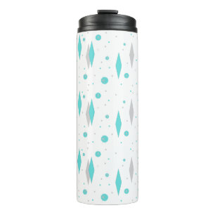 Retro Turquoise Diamond Starburst Thermal Tumbler