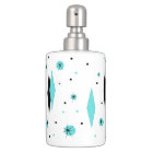 Retro Turquoise Diamonds & Starbursts Bath Set