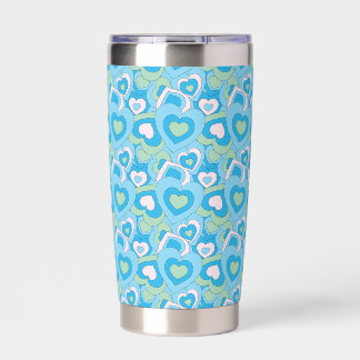 Retro Turquoise Heart Tumbler