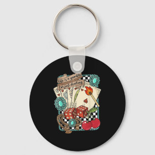 Retro Turquoise Western Wild West Cowboy Cowgirl  Key Ring