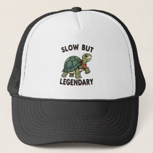 Retro Turtle Chill Legend Trucker Hat