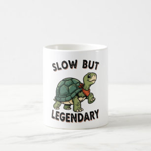 Retro Turtle Slow Legend White Coffee Mug