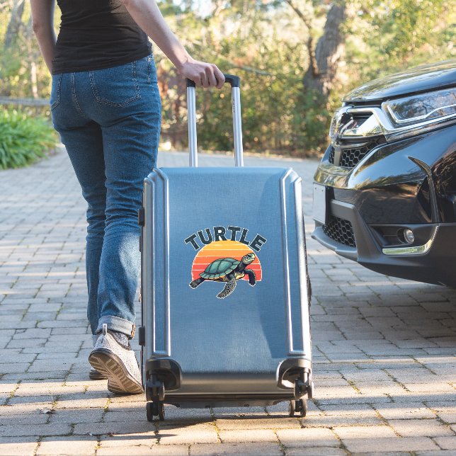 Retro Turtle T-Shirt (Suitcase Insitu)