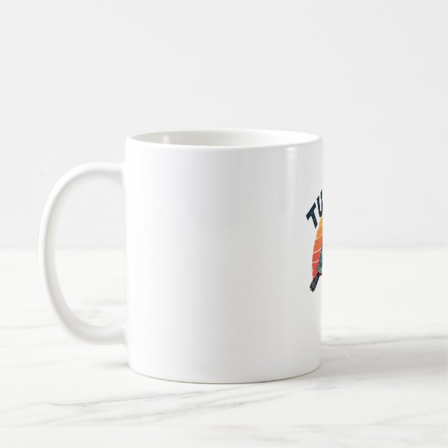 Retro Turtle T-Shirt Coffee Mug (Left)