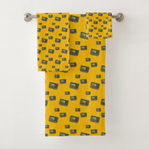 Retro TV Bath Towel Set