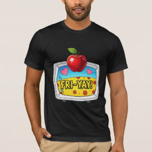 Retro TV Fri-Yay Apple Design T-Shirt