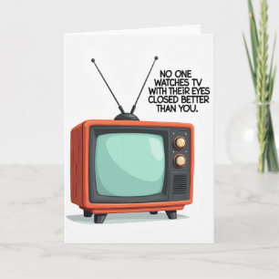 Retro Tv Sweet Fathers Day Card