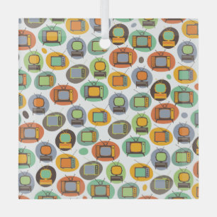 RETRO TVs Glass Tree Decoration