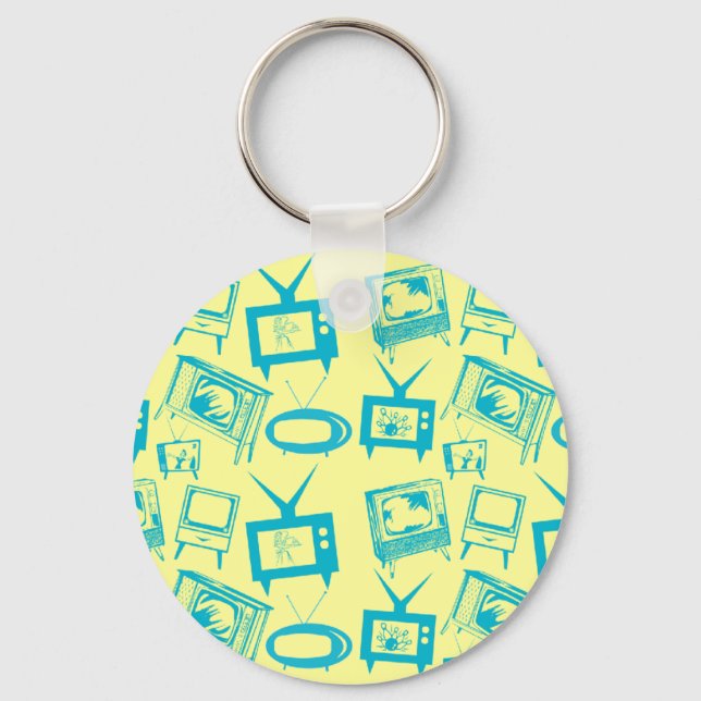 Retro TVs Key Ring (Front)