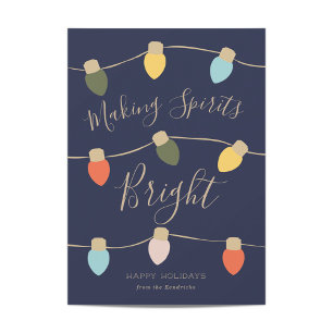 Retro Twinkles Holiday Card