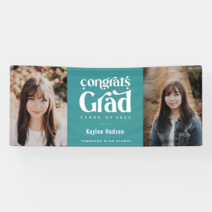 Retro Type Graduation Party Photo Banner