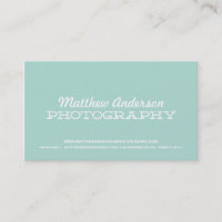 RETRO TYPE | PHOTOGRAPHY BUSINESS CARD