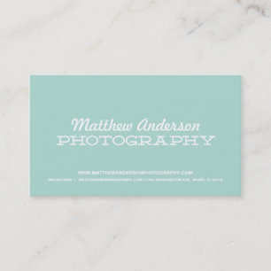 RETRO TYPE   PHOTOGRAPHY BUSINESS CARD