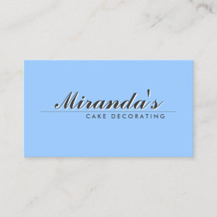 RETRO TYPE TREATMENT on BLUE Business Card