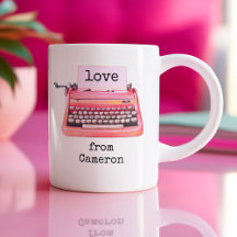 Retro Typewriter Cute Personalised Friendship