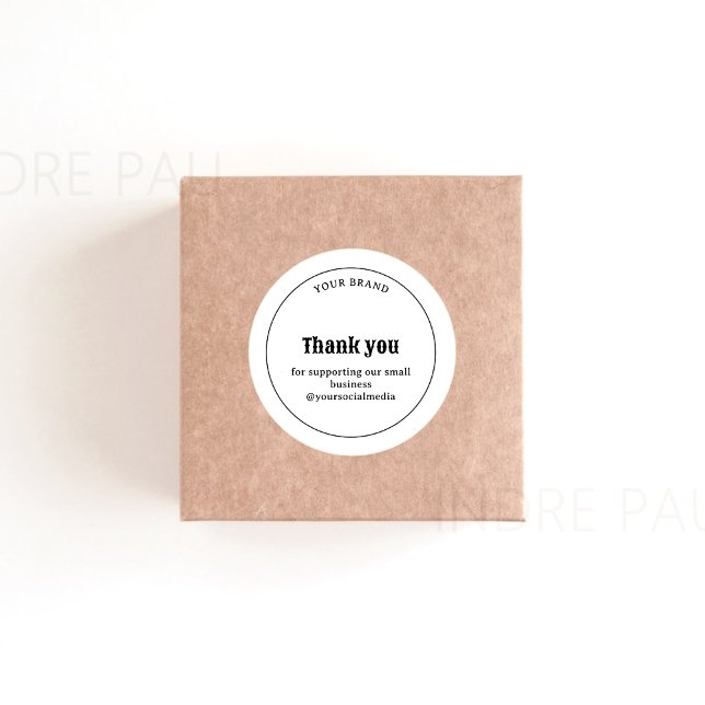 Retro Typography Business Thank you Sticker (Creator Uploaded)