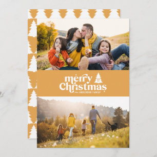 Retro typography modern 1 photo holiday Christmas