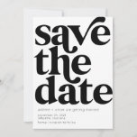 Retro Typography Save the Date Cards<br><div class="desc">Retro Typography Save the Date Cards</div>