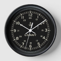 Retro U.S. NAVY Clock imitation