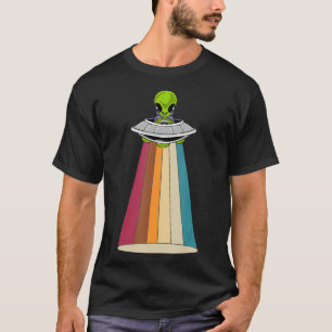Retro UFO Outer Space Alien T-Shirt