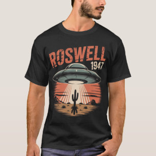 Retro UFO Roswell 1947 Sci-Fi Apparel T-Shirt