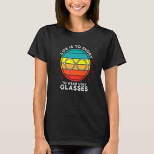 Retro Ugly Glasses Optician Ophthalmologist Contac T-Shirt