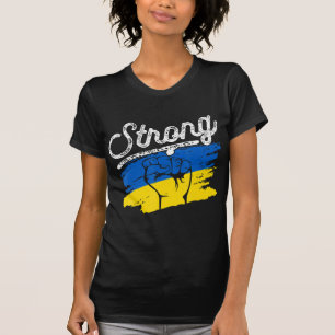 Retro Ukraine Flag Strong Vintage Ukraine For Men T-Shirt