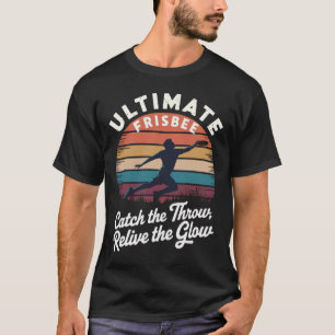 Retro Ultimate Frisbee Player Men Vintage T-Shirt