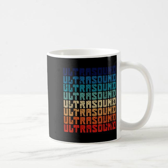 Retro Ultrasound Technologist  Coffee Mug (Right)