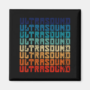 Retro Ultrasound Technologist Magnet