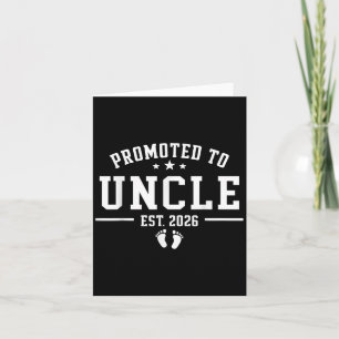 Retro Uncle Est 2026 Promoted To Uncle Fathers Day Card