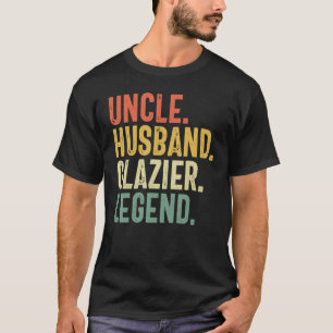 Retro uncle husband glazier legend glassworker hom T-Shirt