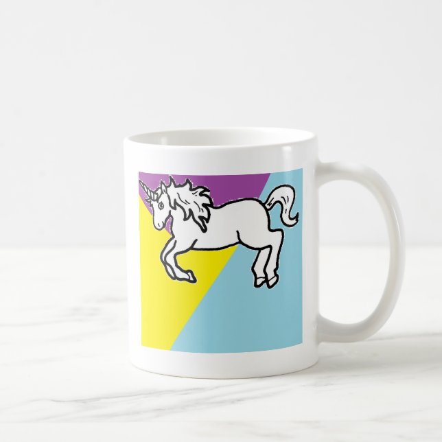 Retro Unicorn Coffee Mug (Right)