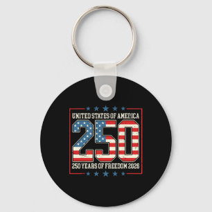 Retro United States Of America 250 America Of Free Key Ring