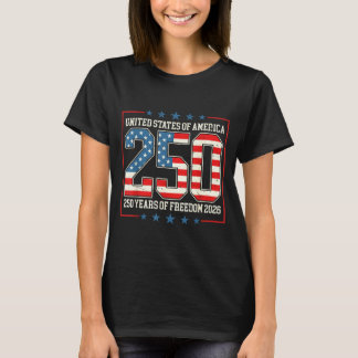 Retro United States of America 250 America of T-Shirt
