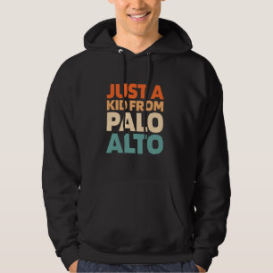 Retro Us City American Just A Kid From California Hoodie