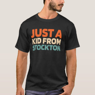 Retro Us City American Just A Kid From California T-Shirt