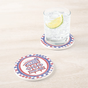 Retro USA 250th Anniversary Marquee Sign 1776-2026 Coaster