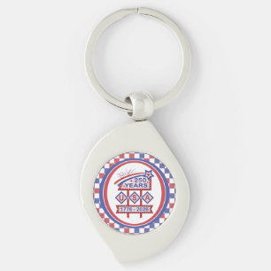 Retro USA 250th Anniversary Marquee Sign 1776-2026 Key Ring