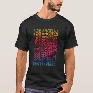 Retro USA Colourful City Nostalgic Los Angeles T-Shirt