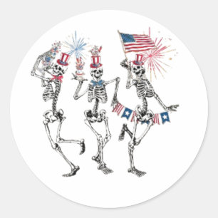 Retro USA Comfort Colours Classic Round Sticker