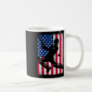 Retro Usa Cricket Jersey America Cricket In Usa Coffee Mug