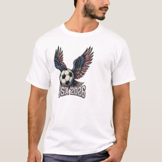 Retro USA Soccer 2026 Eagle Wings T-Shirt